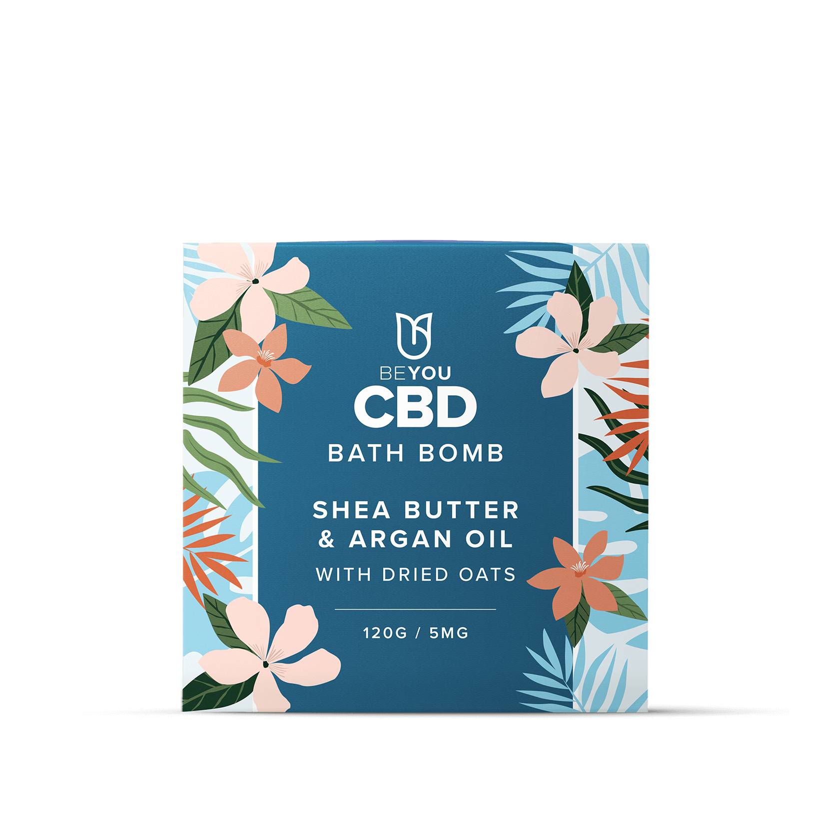 the best CBD bath bomb for skin featuring shea butter and argan essential oil with dried oats - think aveeno in a bath