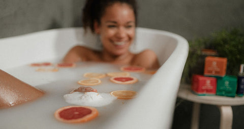 purest and completely natural CBD bath bombs in the UK for women